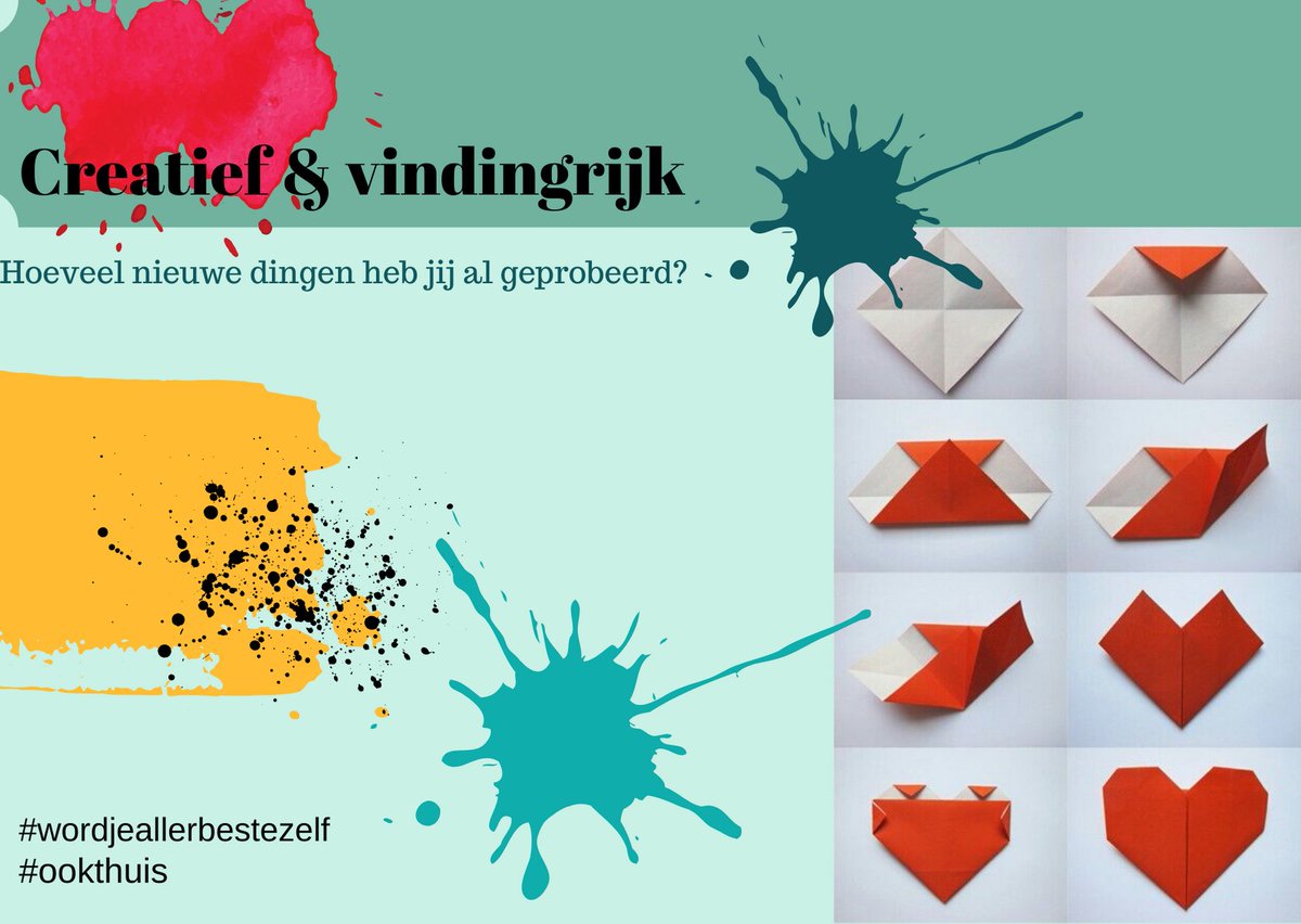 Je zoekt nieuwe manieren en je durft ze uit te proberen! Je oefent met dingen die je nog niet eerder hebt gedaan. Leerzaam&amp;leuk. Als je creatief en vindingrijk bezig bent dan ben je altijd op avontuur. #trudoweekendschool #ookthuis #creatief #vindingrijk #wordjeallerbestezelf