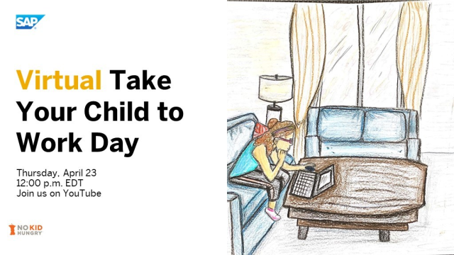 debinchgo's tweet photo. Seriously....this is going to be fun - see who the special guest are! Don't miss #SAPVirtualTakeYourChildToWorkDay on April 23 at 12pm EDT. Join #SAP and your favorite celebrities and athletes on YouTube for fun activities, dancing, and conversations. https://t.co/ZXKLlsiTEM https://t.co/rLp3sXBFXq