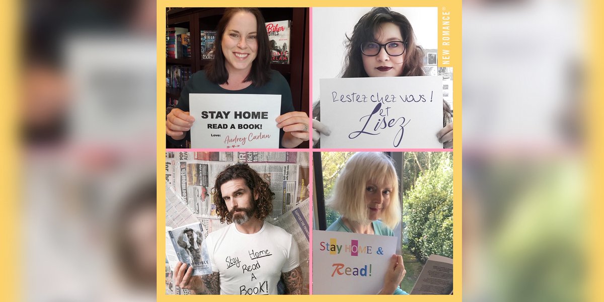#Stayhomeandread #Restezchezvousetlisez 
Nos auteures pensent à vous ❤️