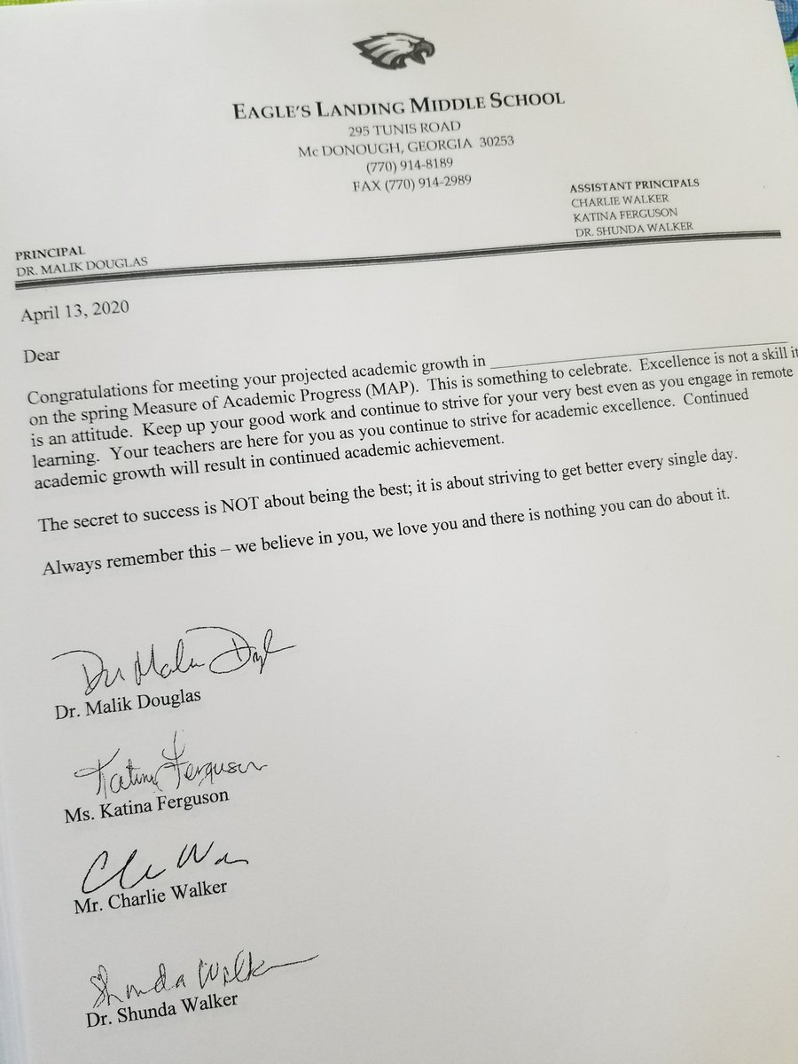 mjharada5's tweet image. Finding ways to celebrate our Ss @ELMS_HCS even during remote learning. This week 544 Ss will be receiving letters for mtg/excdng their MAP growth!  @Dr_Douglas_ELMS @hlpickett @shundawalker123 @KatinaFerguso12 @MASuddeth @LearnInHenry #expectexceptional #RemoteLearningInHenry