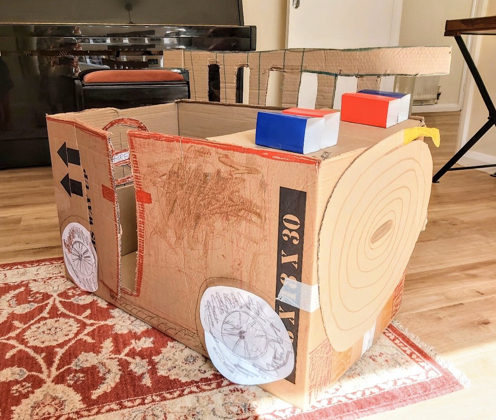 CoworthFlexSch's tweet image. It’s so great to see our pupils getting into the weekly challenges whilst at home. Well done to Isadora who took on the cardboard box challenge and made this fantastically decorated creation! #inspiringminds #nurturingspirit #challenge2020 #educationwithcharacter
