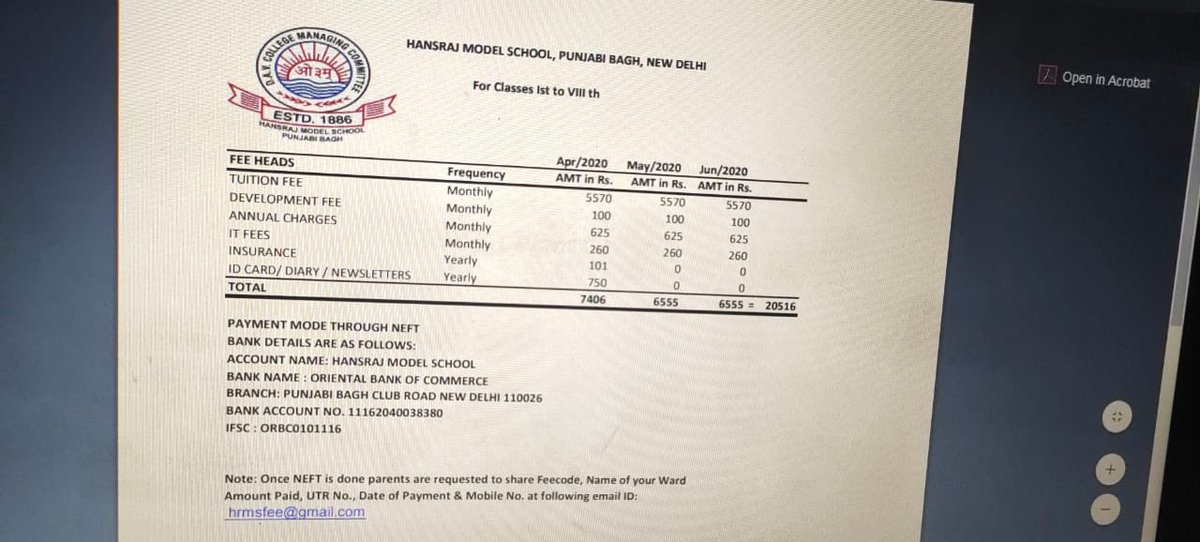 yeahmuryeniden's tweet photo. @ArvindKejriwal @msisodia Respected sir

I am barely getting any work due to the lockdown. How will I manage the higher fees? The school should have ideally allowed us to not pay fees till July 2020,"

We request you pls look into this and help us in this https://t.co/875hkgrxhf