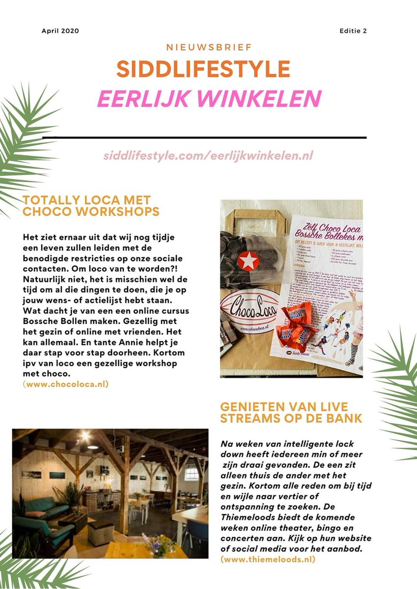 In deze uitdagende tijd willen SIDDLIFESTYLE en EERLIJK WINKELEN als duurzame (lifestyle) platforms, zoveel mogelijk duurzame ondernemers in het zonnetje zetten. #duurzaamondernemen #onlineshopping  #samenstaanwesterk  <a href="/ThiemeloodsNL/">Thiemeloods</a>