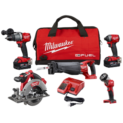 agauthority's tweet image. PROMO! Milwaukee M18 FUEL 5 Tool Combo Kit (2997-25) for $849!!
Includes SAWZALL, 1/2” Hammer Drill/Driver, 1/4” Hex Impact Driver, 6 1/2” Circular Saw, Work Light, Charger, Case &amp;amp; 2 XC5.0 Batteries.
#milwaukee #milwaukeetools #m18fuel #dewalt #makita #powertools