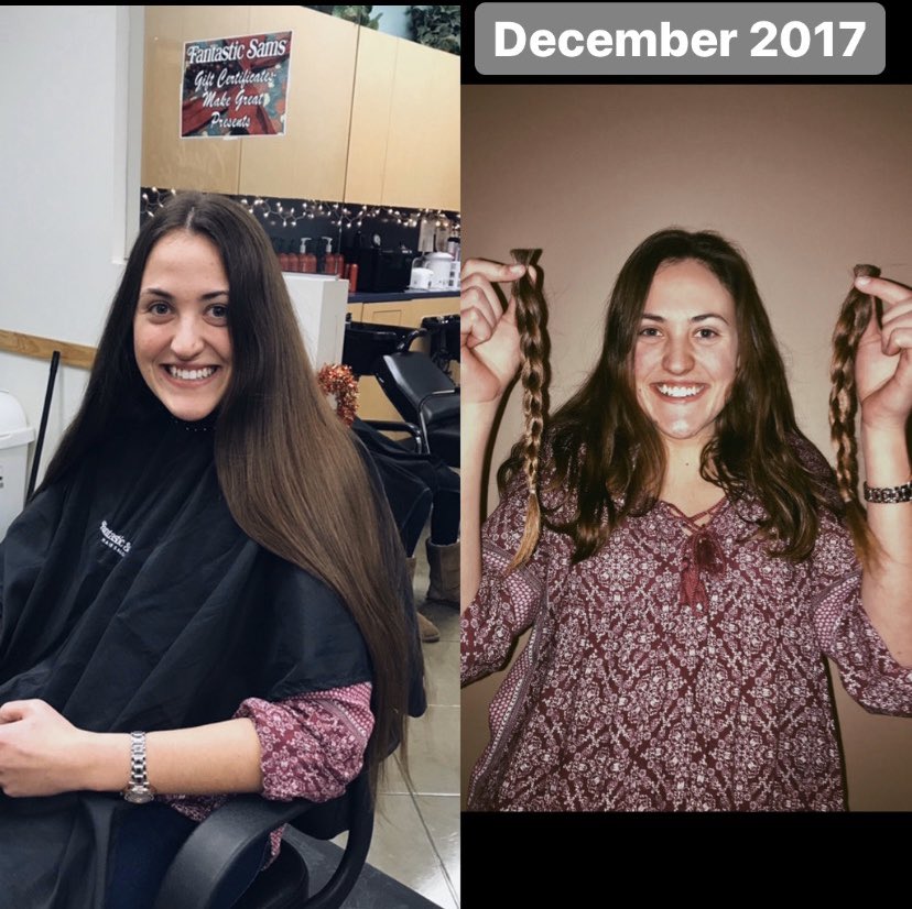 LilySchoknecht's tweet photo. PSA - hi, I know this quarantine kinda stinks, BUT it’s a perfect time to grow your hair out. Donating your hair after this craziness is over will give you a whole new look to take on the world &amp; a happy heart for helping someone in need!! Drop your pics if you’ve donated before! https://t.co/J8w21zGkBB