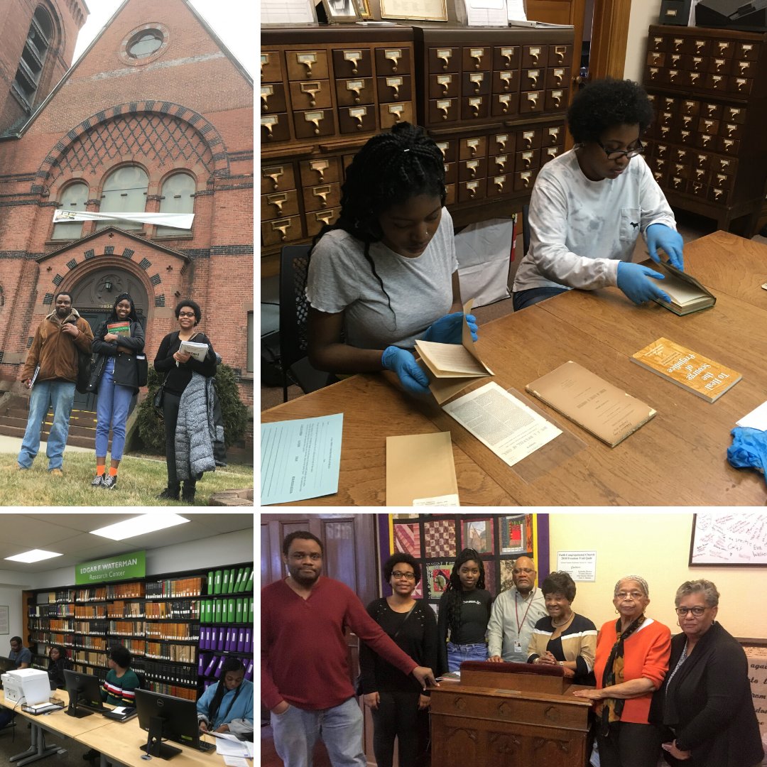 Check out the Black Heritage Project Team getting stuff done before the days of remote learning ✔👍 This team + their partner <a href="/HartfordHist/">Htfd History Center</a> are raising awareness about the Talcott Street Congregational Church, the 1st black Congregational church in Hartford (3rd in the nation).