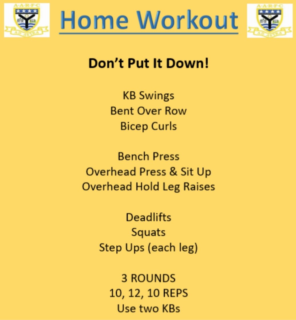 ArdrossanMa's tweet photo. Another #homeworkout for #rugbycoronacamp! @ArdrossanRFC 
Many of these exercises can be done using household items, such as tins of food and mop/broom handles. Any questions just ask! https://t.co/mTuA5uZvoL