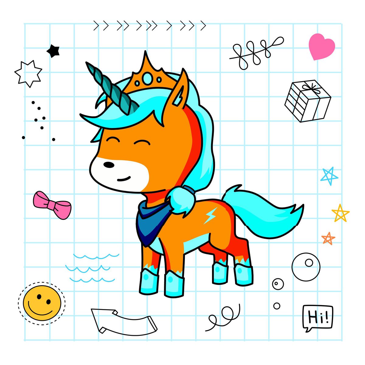 cornify's tweet image. This is daphne granger-weasley, very best friend of von-von. That name seems somehow familiar… 🦄 🌈😀✨ #cornify #unicorns #younicorns #rainbow cornify.com/younicorn/21485