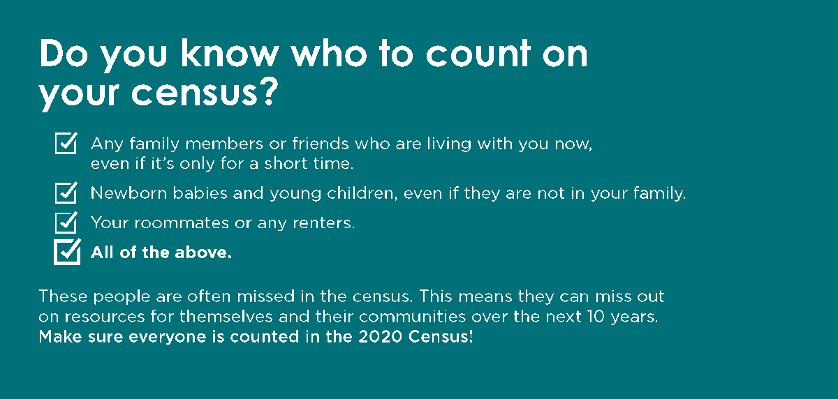 NatlHsingTrust's tweet photo. Count everyone in your home on the #2020Census. That includes babies, young children, foster children, and nonrelatives who live with you. The census will shape the future for communities across the nation. Respond today at https://t.co/sXXaP1JCA9 and #GetCountedNHT https://t.co/8blMvSOG8o