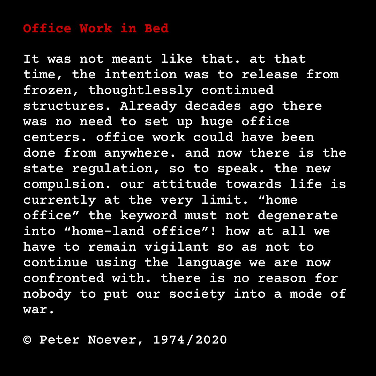 peternoever's tweet photo. 2020. and what about art? is it not art — art in its most elemental form — that naturally questions the limits evoking an incorruptible idea of future? #noeverdesign #AUT #sciarc #losangeles  #haraldpichler  #newyork  #gettymuseum  #californiastatemuseum  #peternoever https://t.co/drQo3XogBR