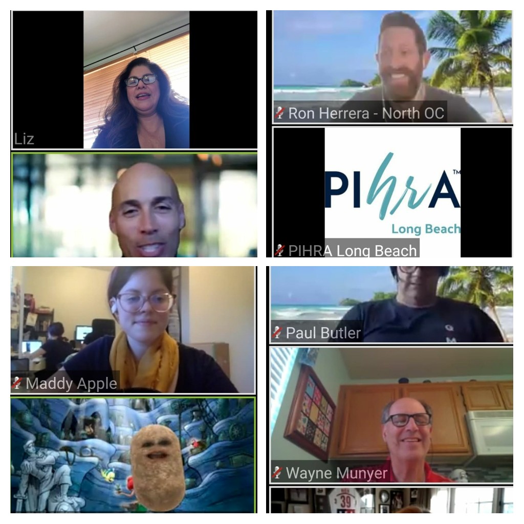 rarhrinfo's tweet photo. Great Leaders Chat with @PIHRA Chapter Chairs. Strategizing to continue to give HR Pros and Providers the best services @PIHRA is known for! California strong!  Representing our  @PIHRADistrict14 South OC Chair Amanda Osburn.
#hrlife #hrstrong #Covid19meetings #hrpros https://t.co/Zzj6lYY0M6