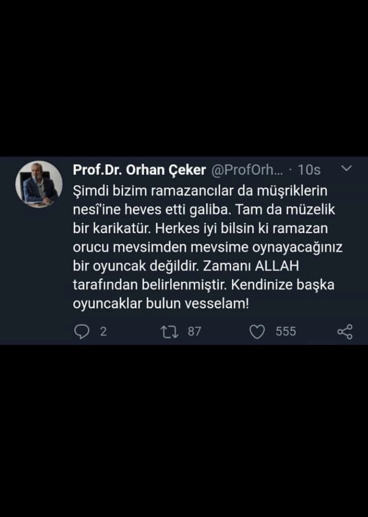 Herkes bilsin ki Ramazan orucu mevsimden mevsime oynayacağınız bir oyuncak değildir.!!#oruç