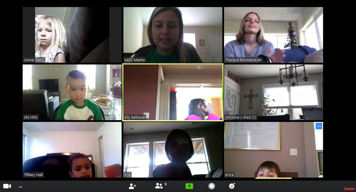 Zooming, singing and playing home instruments with these cute Kinders this morning! Thanks for having me Ms. Reinkemeyer! <a href="/BeulahRalphElem/">Beulah Ralph Elem</a> #inspirecreativity #cpsbest