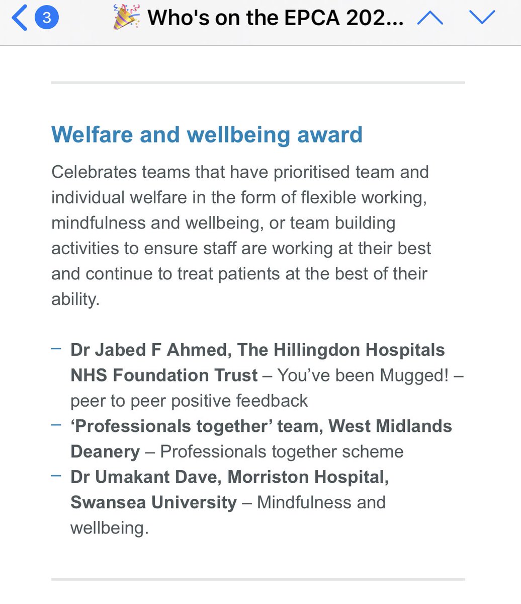 doc_hnaqvi's tweet photo. Fantastic news ππVery well deserved shortlisting for @RCP EPCA for #Professionalstogether β¦@Mikeblaberβ© so pleased for you and Ross/colleagues! ππ https://t.co/I8srMxhSJe
