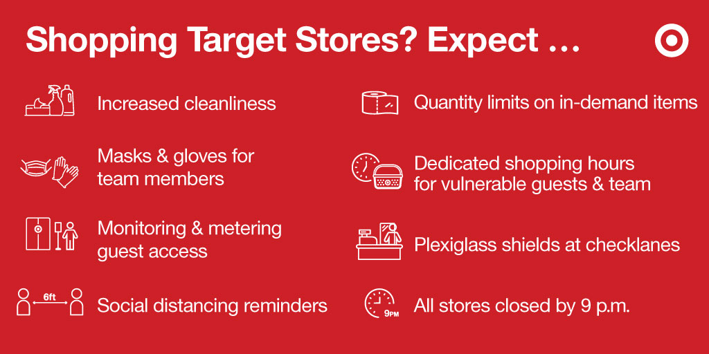 We’ve implemented a number of safety measures in our stores to help keep guests and team members healthy. More on <a href="/Target/">Target</a>’s coronavirus response here: tgt.biz/w46t6