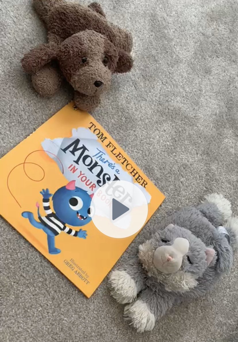 One of the story videos that the children have responded to most at home was this one - There’s a Monster in Your Book by <a href="/TomFletcher/">Tom Fletcher</a> 😁 I did all of actions the book tells you to do and asked the children to join in at home too. It was great and seemed to be a big hit! 😄