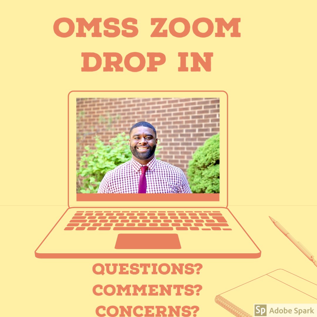 James, from the OMSS team is online right now to address any questions, comments, or concerns as a resource to students. Drop in any time,via zoom, from 11:00am-11:30am! zoom.us/j/97659441241  #omsslewisu #lewisu #lewisuathome