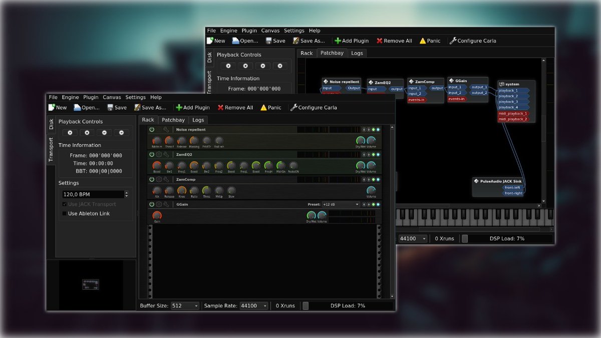 audioonlinux's tweet image. Carla host 2.1 , estar lançado ! 🐧 🎧 😱 😉 🎉 

bit.ly/2xn2nrB

#carlahost  #vst #lv2 #jackaudio  #ladspa  #musicproduction