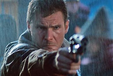 That the aesthetic — and the whole sour, uncertain mood of Deckard (despite everything, Ford's finest moment?) — is old fashioned not new fangled. It's a film forty years in the past as much as forty years in the future. Moreover...