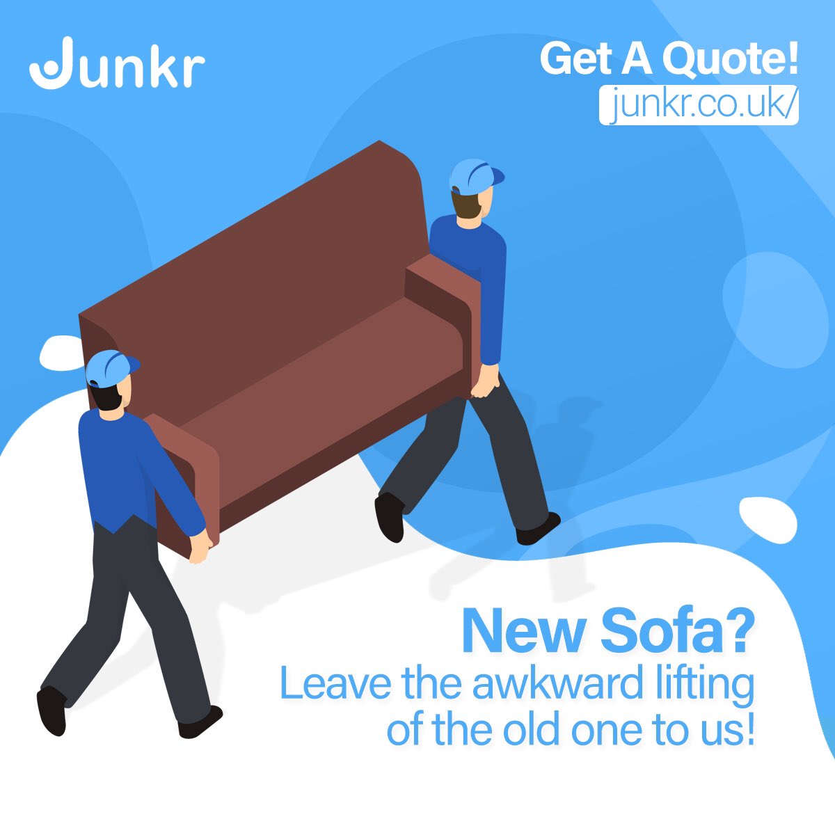 junkr_uk's tweet photo. Finding your new dream sofa is fun and exciting, the not so fun part is getting rid of your old one, leave that to us! 🛋 ♻️
⠀⠀⠀⠀⠀⠀⠀⠀⠀⠀⠀
To good for the dump? We will donate to charity! 👏🏻 
#wasteremoval #junkremoval #rubbishremoval #recycle #recycling #zerowaste https://t.co/8sh6J63sT1
