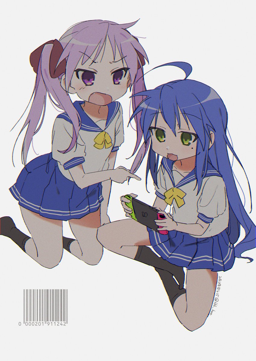 柊かがみ ,泉こなた 「らきすた～～ 」|🐬カン田🐬のイラスト