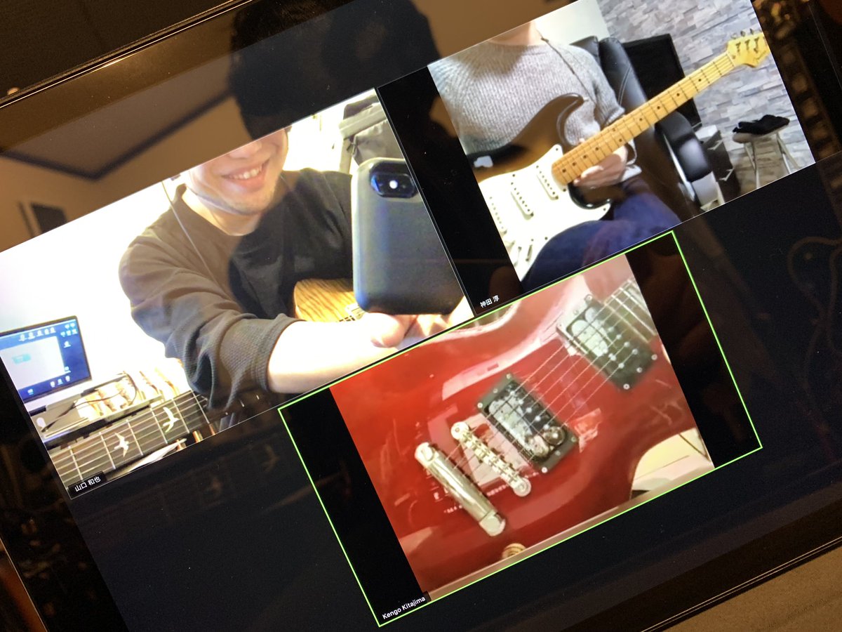 Kazuya Yamaguchi 今日のレッスンにはネットデュエット使ってみました 結果神アプリ です 音良くてレイテンシー無くセッションできちゃう 映像は別デバイス 同じにするとやはり遅れが タブレット スマホなどでok でズームなど グループ レッスンも出来