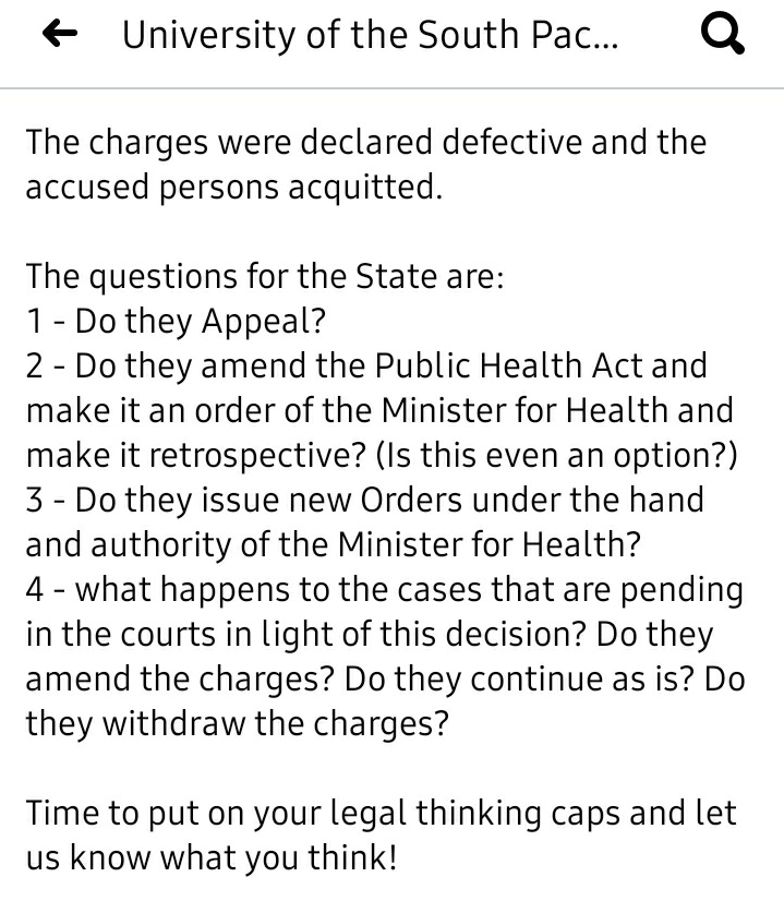 What a circus!At Paragraphs 18:“18. If the Public Health Act vests no such power to the Prime Minister in the administration of the Act, it follows that any decision that emanates from his any directive is unlawful and void ab initio.”Does this mean...