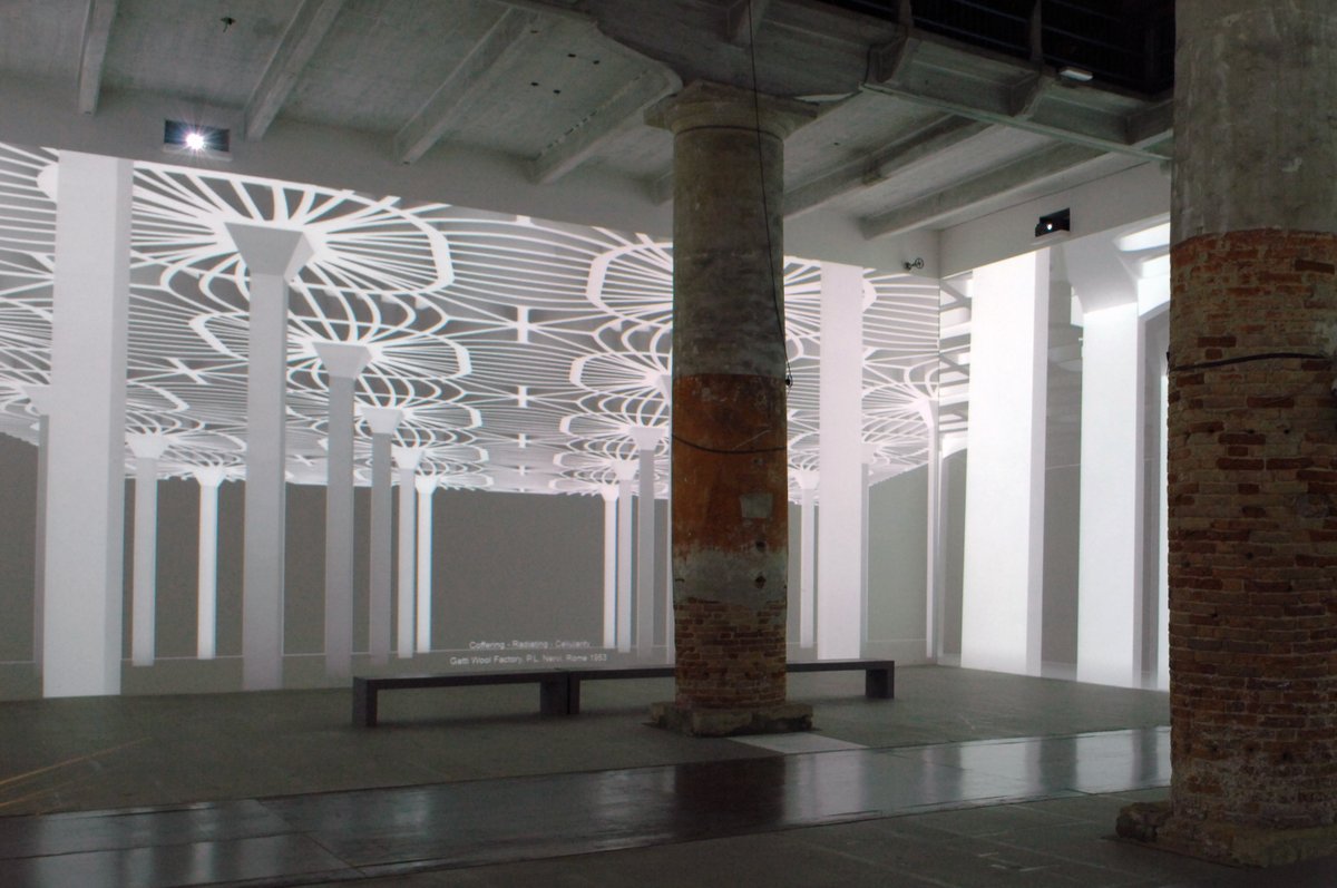 la_Biennale's tweet image. In 2012, #FarshidMoussaviArchitecture participated in #CommonGround with &quot;Architecture and Affects&quot;, a series of projections which melded with the built fabric of the Arsenale: they remind us that buildings can also be interpreted according to the emotions they arouse.