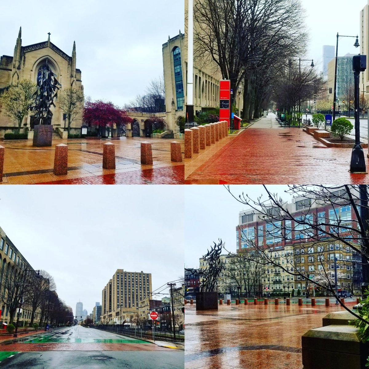 daryldeluca's tweet photo. FACES OF BOSTON UNIVERSITY: Nothing to see here. Good morning from Boston and Boston University's vacant Charles River Campus along Commonwealth Avenue in a wet, raw, overcast day. #WashYourHands #ReduceTheCurve #stayinghome #BU2024 #facesofBostonUniversity @BU_Tweets https://t.co/zr7f0nVgLz