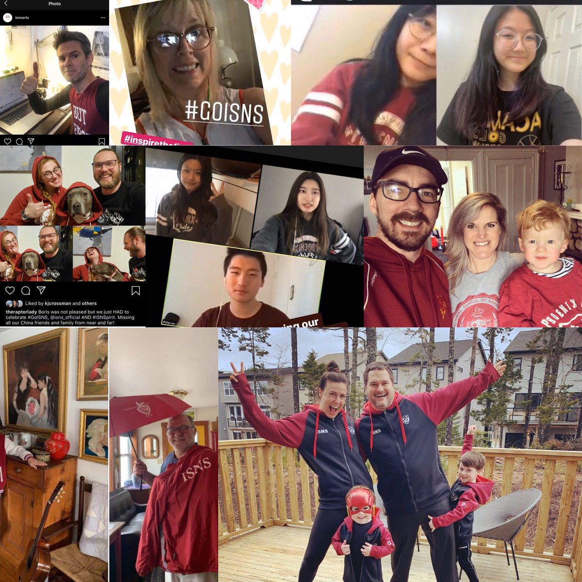 Recently organized a virtual spirit day and the turnout was amazing! So great to see staff, students, parents, and alumni join in! #GoISNS #ISNSpirit #ISNSwecare