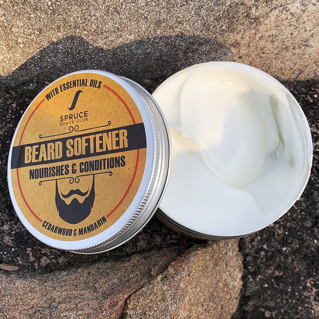 SpruceShaveClub's tweet photo. This beard softening beard balm is enriched with natural oils like coconut oil &amp; olive oil which strengthen the roots of you beard to promote stronger beard growth while also reducing dandruff and hair fall. https://t.co/IYzCOGieAZ