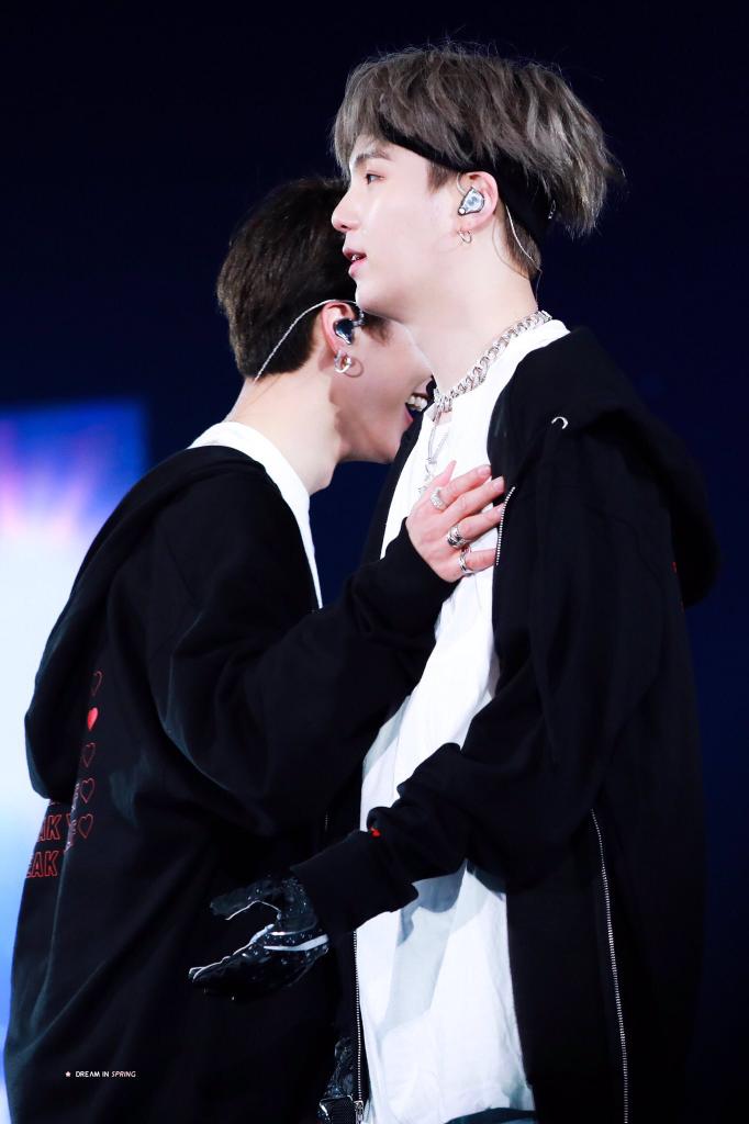  #YOONGI : My heart beats so fast when you hold it in your arms