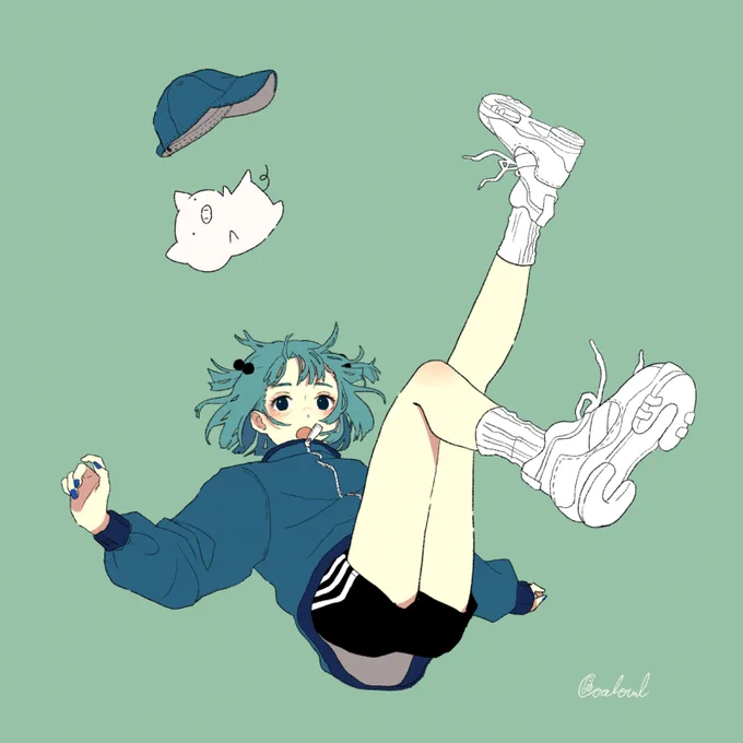 せきはら先生(@u_sekihara)からバトンもらいました～わ～い!

ぶたさんとか音楽とか女の子をよく描いてます🐷

#絵描き繋がれ 
#illustration 