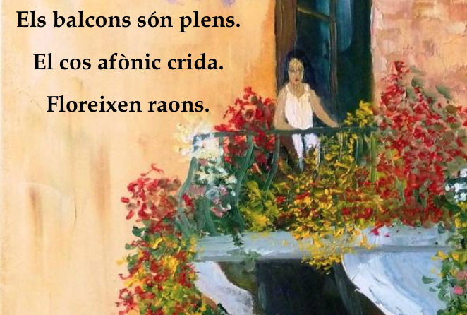 GuillemCremades's tweet photo. Si Sant Jordi 🌹no ve a nosaltres, nosaltres anem a Sant Jordi. Proposo expressar les experiències viscudes durant el confinament en format Haiku🇯🇵 i emplenar Twitter de cultura. 
Jo nomino a: @TxellCabanas, @eduardcremades i 
@annapagess
 Aquest és el meu haiku:
#haikunfinament https://t.co/P4Af54mHFD