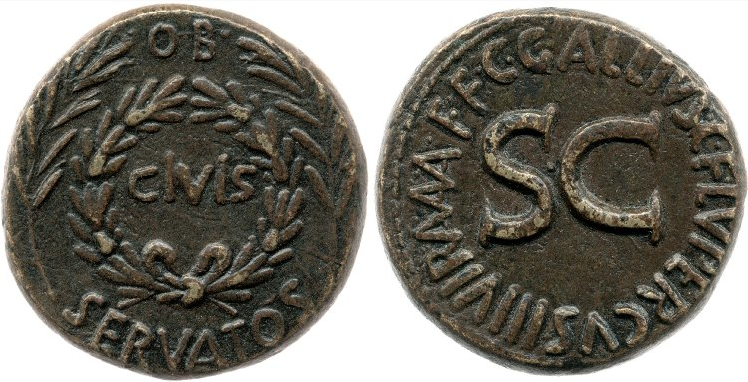 Augustus knew the propaganda value of coinage, which is why the symbols on these coins continued to be dominated by Augustan imagery, such as the 'corona civica' on this denarius of C. Gallius Lupercus fro 16 BC.Image: RIC 1 Augustus 377