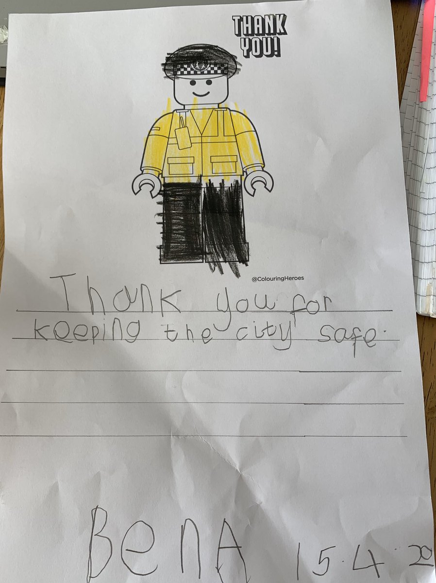 DonnaAdam11's tweet photo. @BarnhillPrimary Ben Adam with his letter to a key worker. He’s a boy of few words!! https://t.co/HyJZxUUpZp