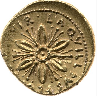 Hence the novelty value of the Reverse of the coin at the head of this thread, where the petal design serves as a simple visual pun on the name of the magistrate Florus. #ACOTD