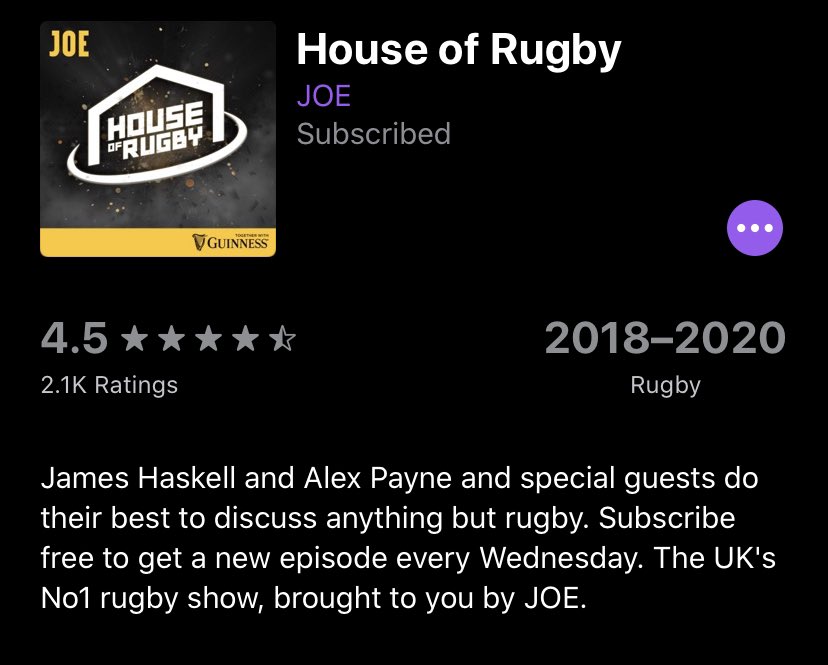 Rugby Podcast: @HouseOfRugby discusses all things rugby with some brilliant stories from  @jameshaskell + many more and  @SkySportsRugby  @WillGreenwood rugby pod bringing the latest news from rugby union  #rugby