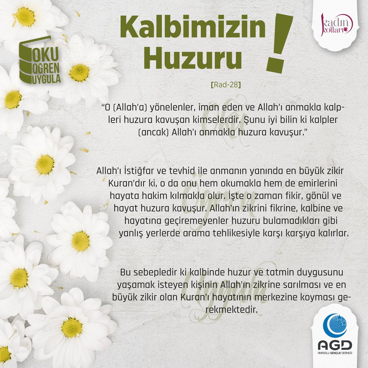 agdkadinist's tweet photo. 📚 Kalbimizin Huzuru !
#rad28
#okuögrenuygula
#agdokuögrenuygula https://t.co/d1NMLrAQew