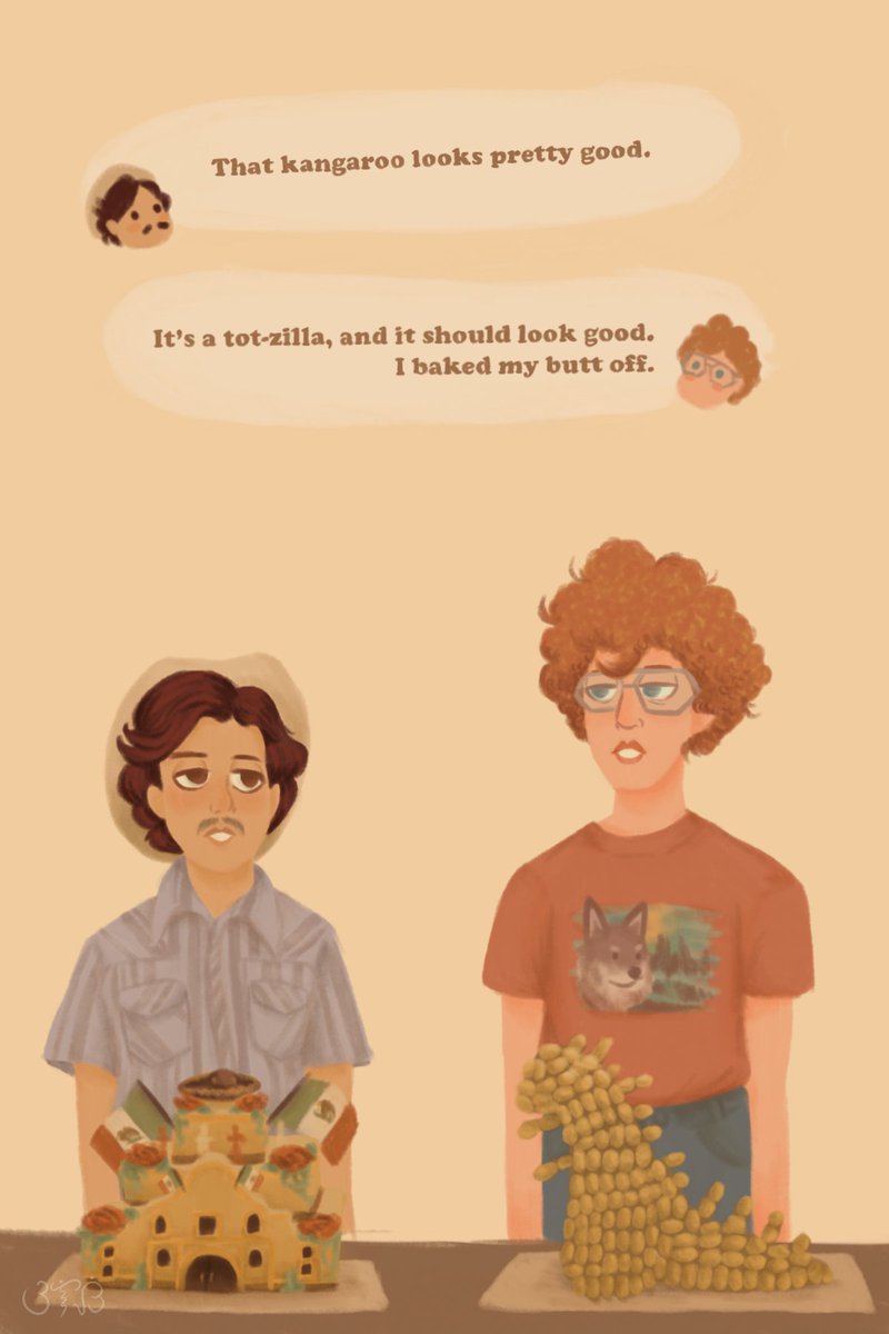 [more Napoleon Dynamite fanart in this thread!!  and hopefully, more to come!](this isn't even in the film, it's from an ad they did for the Utah state fair.. so I guess it counts as canon??)I literally just drew this because I thought it was cute lmao #artph