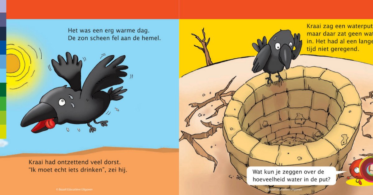 (thuis)Rekenen met ... De kraai die dorst had 
Bekijk hier gratis een online prentenboek waarmee je veel ontwikkelingsgebieden tegelijk stimuleert.

🔎Boek en activiteitenkaart downloaden: bit.ly/gratis-boek-ac…

#onderwijs #onderwijsopafstand #jongekinderen #rekenen #activiteit