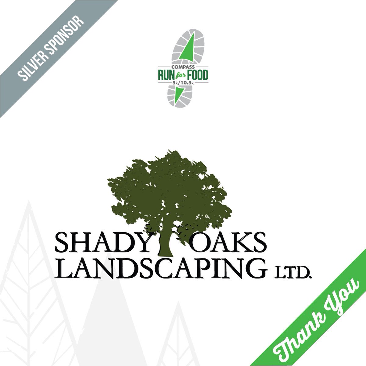 CompassRun4Food's tweet photo. Our silver partner Shady Oaks Landscaping has been a strong supporter of the Compass Run for Food since 2014. Thank you for helping to make Compass Run for Food 2020 a success! https://t.co/UUhYvZmPlN #CompassRun4Food #Orangeville #CompassRun https://t.co/wuEkllkex1