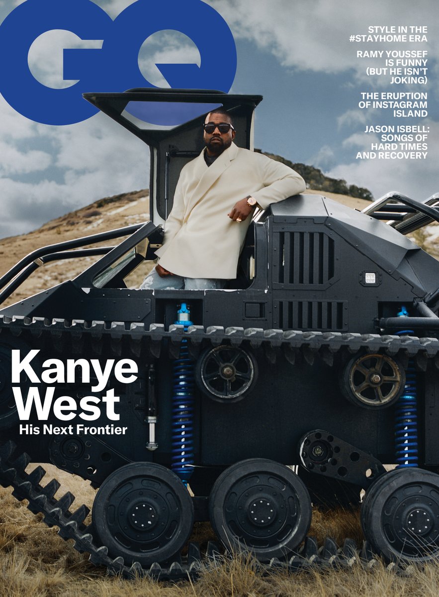 GQMagazine's tweet photo. Presenting GQ’s May cover star: @Kanyewest.
Read the story by @WillWelch and see all the photos by @Tyler_Mitchell_ here: https://t.co/gCzJzWIwuQ https://t.co/Q90UXhzx08