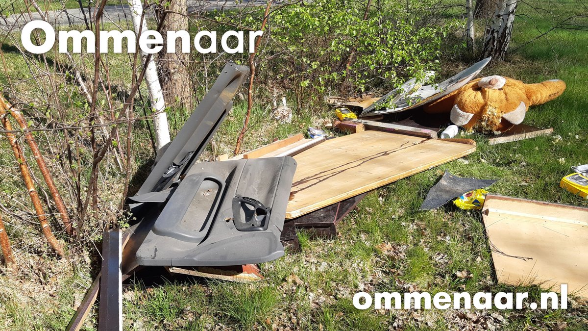 Afval gedumpt in #Arriën en #Stegeren, #politie zoekt getuigen...