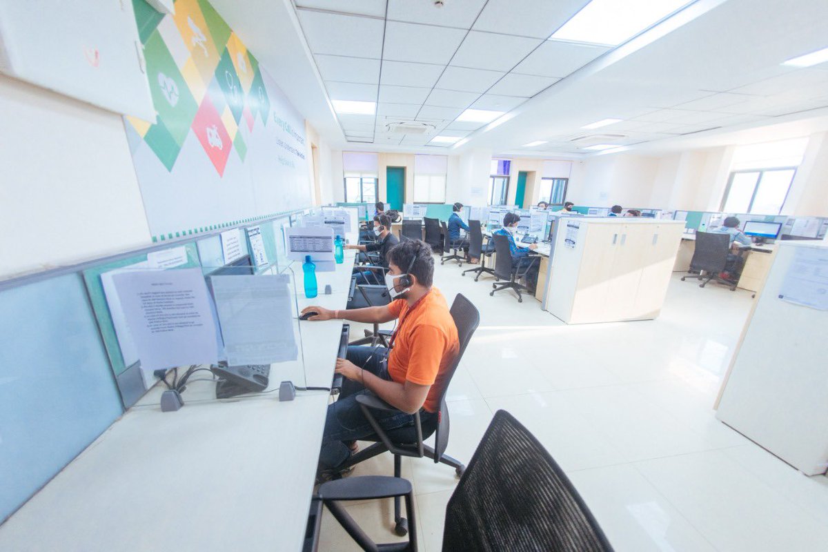 SecyChief's tweet photo. The upgraded #callcentre 104 at @OCAC &amp; outbound Call Centre at @IDCO towers are outstanding efforts to enforce mandatory registration of foreign returnees and monitoring quarantine. Visited them and thanked the associates.Our team is using tech to hilt in combating Corona !! https://t.co/ZE0N07vRxK