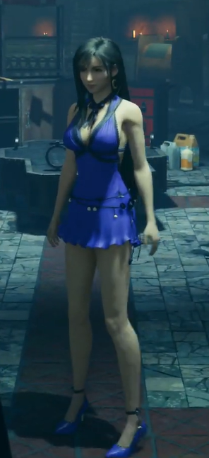 Tifa blue dress. #FFVIIRemake #FF7R