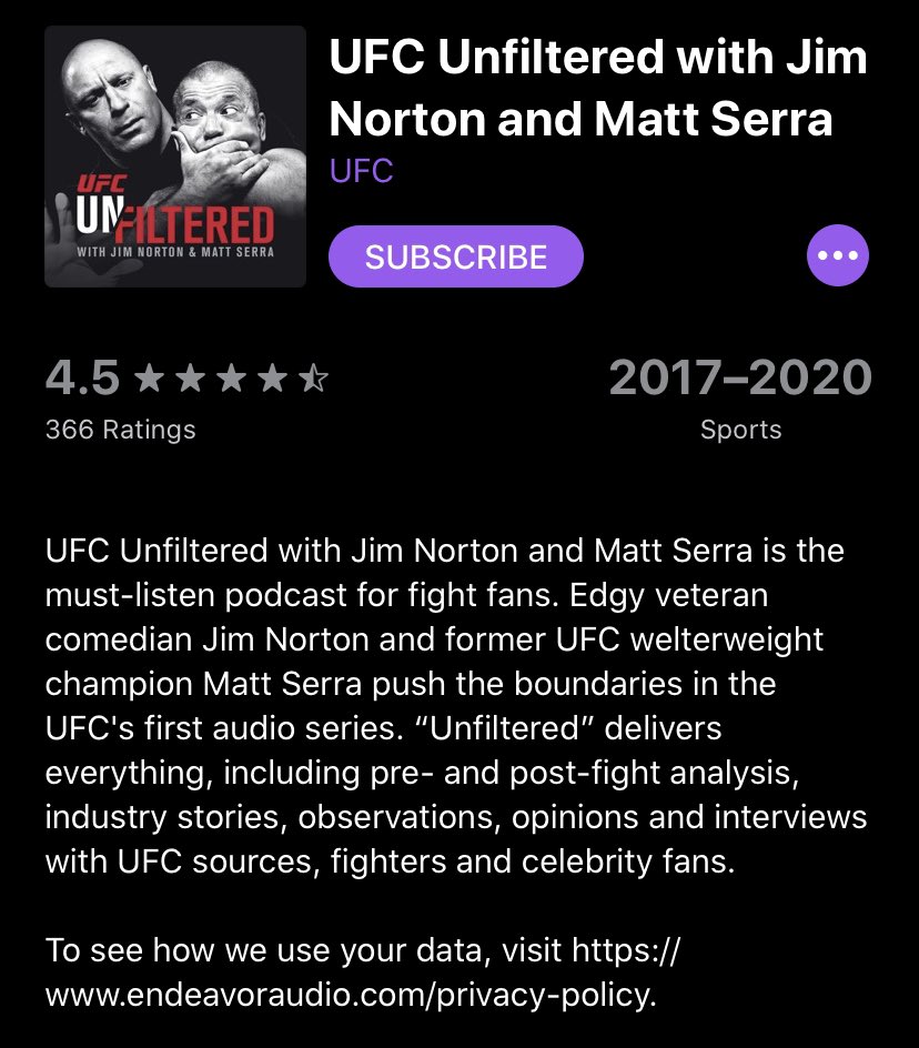 American Sports Podcasts:These two are brilliant to catch up on the latest  @ESPNNBA and  @NFL news and views. As well as the  @ufc podcast  #nba     #nfl  #ufc