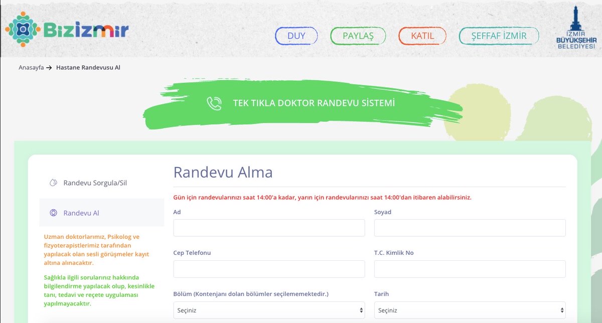 Koronavirüs salgınıyla mücadele kapsamında açılan Doktor Danışma Hattı ile İzmirliler Eşrefpaşa Hastanesi’ndeki doktorlara telefonla ulaşabiliyor. Bu hizmetten faydalanmak için Bizİzmir dijital platformları üzerinden randevu almak gerekiyor. #BizVarız 📌bit.ly/3cl797y