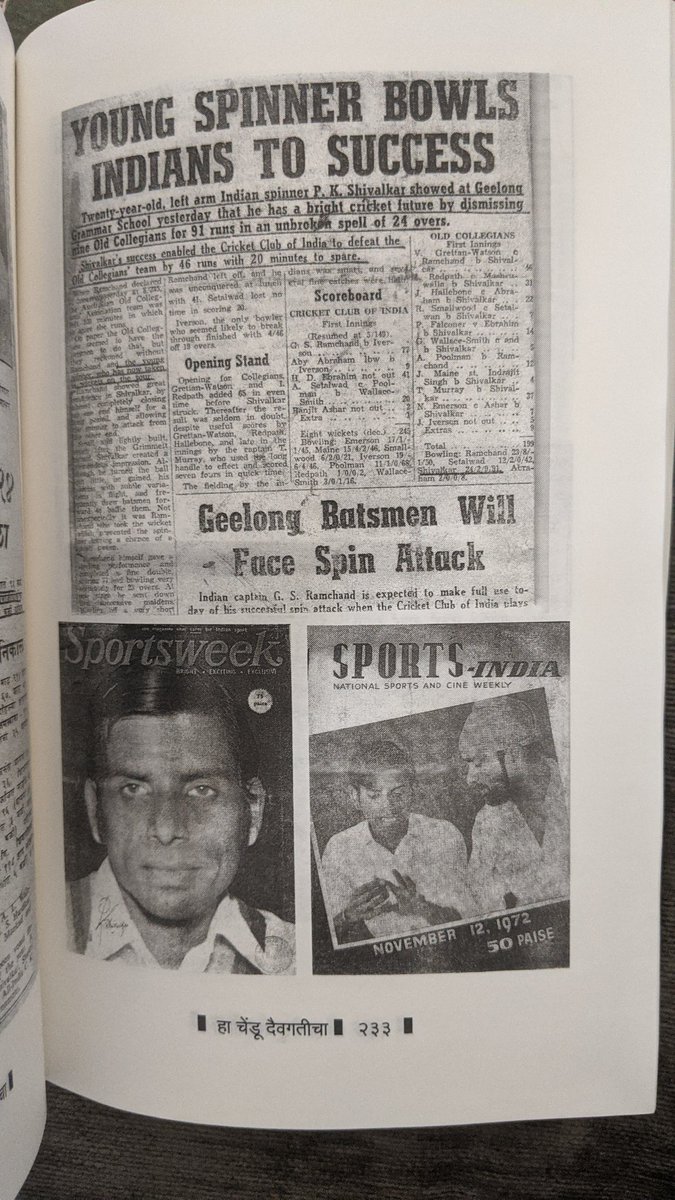 That Australian tour of CCI was a runaway success for Shivalkar.CCI team won 16 out of 22 matches. Shivalkar took 107 wickets.No wonder he was selected for the CCI vs Int'l XI match at Brabourne Stadium, the home of CCI, immediately after this tour. https://twitter.com/mohanstatsman/status/1250255499984953344?s=19