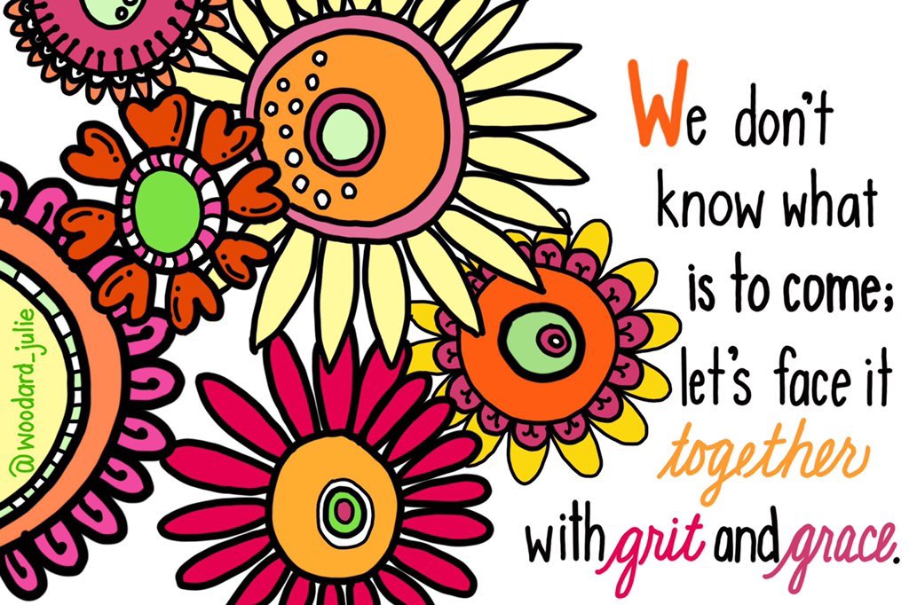 NowakRo's tweet photo. “We don’t know what is to come; let’s face it together with grit and grace.” -@woodard_julie
Thank you for shining HOPE. Together we rise. Together we support. Together we make a difference.
#BuildHOPEedu #bekindEDU #tlap #LeadLAP #edchat #BeTheOne #KidsDeserveIt #CelebratED https://t.co/Lri48E9Ry5